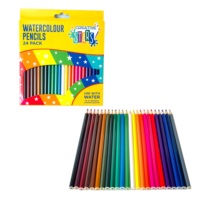 Crayons de couleur 24 couleurs, haute qualité, personnalisation en gros, dessin pour étudiants, remplissage, cadeau de bureau, promotion