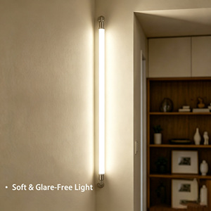 Milky White Long Wall Washer Light Modern Simple LED Wall <b>Sconce</b> for Hotel Mall Office & Commercial Project <b>Lighting</b> - Product Image 3