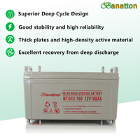 Gtk — batterie solaire Rechargeable 12v, 100ah, avec accumulateur au plomb, batterie à Cycle profond
