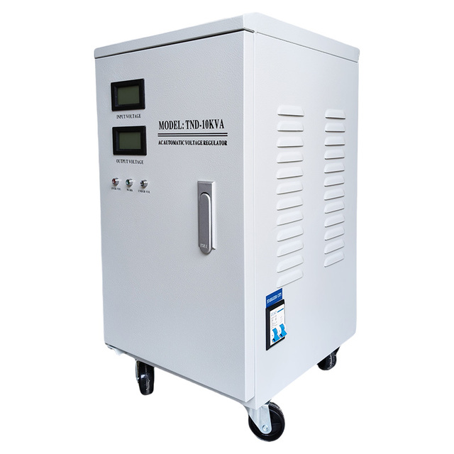Voltage Stabilizer Single-phase SVC TND-10000W 10KVA 10KW Input 150-250V Output 220V High Precision Fully AutomaticAC Stabilizer