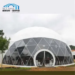 Kanopi Luar Ruangan Dapat Dilipat Romantis Tahan Air Menghilangkan Igloo Dome Camping untuk Acara Pameran Luar Ruangan