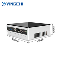 YINGCHI Mini PC NUC J6412 HD DP Home Office DDR4 RAM Ordinateur de bureau Win10 Linux