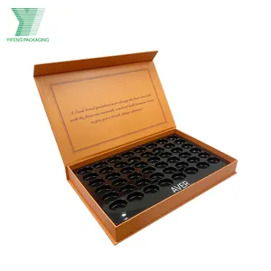 Caja de embalaje de CHOCOLATE personalizada, caja de regalo de papel de CHOCOLATE de lujo con bandeja de plástico, fabricante de CHINA