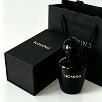 Botol Parfum Kosong Bulat Crimp Murah Grosir MOQ Rendah 100ml Botol Parfum Kaca Silinder Dengan Hot Stamping