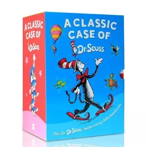Juego de 20 libros clásicos del Dr. Seuss para niños, libro de cuentos de imágenes en inglés, divertido, de 3 A 11 años, juguetes de aprendizaje