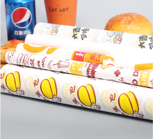 Tấm Sáp Bọc Bánh Sandwich Thịt Hamburger FriedBurger Có Lớp Phủ PE In Logo Tùy Chỉnh Giấy Gói Thực Phẩm Chống Thấm Mỡ, Giấy Sáp - Product Image 5