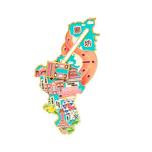 Magneti per Frigorifero in Metallo Personalizzati con Incisioni di Città/Nazioni/<span class=keywords><strong>Itinerari</strong></span> di Viaggio Stampati in Alta Definizione - Product Image 6