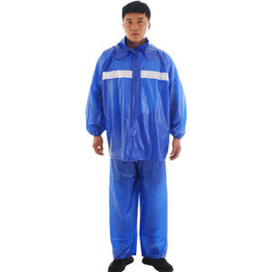 Chubasquero de <span class=keywords><strong>PVC</strong></span> suave para adultos, impermeable, transparente, dividido, con pantalones, 100% - Product Image 1