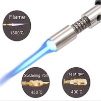 Lanceforce Dropshipping - Mini Soldador de Butano 13 en 1, Antorcha de Soldadura Inflable Portátil, Herramienta Manual para Bricolaje, 200-400 °C, 120-300 W