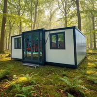 Studio conteneur isolé à double aile avec design style ferme et garantie de plus de 5 ans pour bureau à domicile ou espace de travail créatif en extérieur