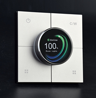 {Manufacturer} Interrupteur intelligent Tuya avec variateur de lumière, domotique, variateur intelligent EU/UK, interrupteur double Zigbee