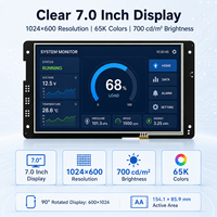 7-Zoll 800*480 Hochhelligkeits-Touchmodul HMI Touchscreen-Panel Resistiver Touch-TFT-LCD-Bildschirm für Smart Home