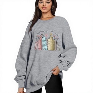 Women's Spring Breathable New Knitted Anti-Pilling Pullover Crewneck Contrast Color Loose Sweat Long European American - Product Image 3