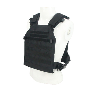 Gilet tactique noir pour l'entraînement sur le terrain en plein air Gilet de sécurité Molle léger et imperméable - Product Image 4