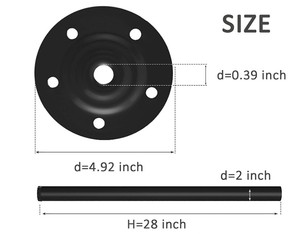 Metal Heavy Duty Furniture <b>Legs</b> <b>Adjustable</b> Durable <b>Legs</b> for Office Desk Coffee <b>Table</b> - Product Image 2