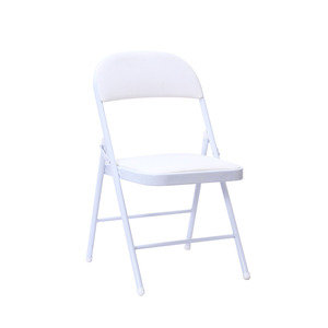 Sièges rembourrés en PU souple bon marché en gros métal <span class=keywords><strong>noir</strong></span> chaises pliantes en acier pour les événements - Product Image 4