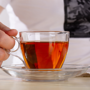Qualitätsgesicherte <span class=keywords><strong>DEIL</strong></span> 190ml 6,4oz Vintage Royal Klarglas Kaffee- und Teetassen-Set mit Untertasse, Hitzebeständig - Product Image 1