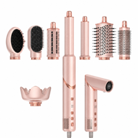 Brosse à air chaud ionique 8-en-1 1400W, outil de coiffage multifonctionnel pour boucler et lisser en une seule étape, directement de l'usine