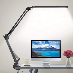 Lámpara de escritorio LED al por mayor de fábrica, ajuste de brazo largo, protección ocular plegable de Metal para aprender tatuaje de Arte de uñas, plástico Universal - Product Image 1