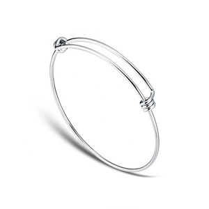 <span class=keywords><strong>Express</strong></span> Offre Spéciale cool conception unisexe argent plaqué haut poli 1.6mm en acier inoxydable va-et-vient bracelet - Product Image 4