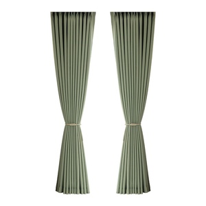 Cortinas de ventana de Bahía de dormitorio moderno de gama alta personalizadas, ojal opaco completo, plisado de ambiente sencillo y fresco grueso - Product Image 6