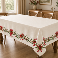 Nappe personnalisée à motifs en polyester pour fête, nappe de table pour banquet de mariage