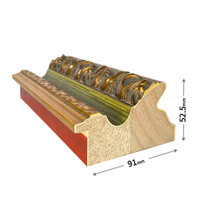 Châu Âu Retro Tự Làm Lắp Ráp Hình Ảnh Khung Khuôn Thông Gỗ Vàng Lá Kích Thước Lớn Tường Treo Tại Chỗ Hàng Hóa Thông Gỗ Hình Ảnh Khung - Product Image 3