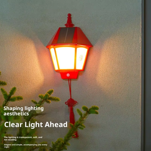 Lampada <span class=keywords><strong>Solare</strong></span> da Parete per Esterni IP65 <span class=keywords><strong>con</strong></span> LED Bianco Caldo, <span class=keywords><strong>Pannello</strong></span> <span class=keywords><strong>Solare</strong></span> Monocristallino Dimmerabile per Giardino - Product Image 1