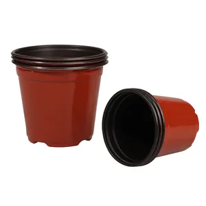 Pot en plastique pour plantes de pépinière/Pots de semis, récipient pour plantes de fleurs, Pots de démarrage de graines de 4 pouces