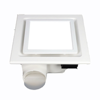 Ventilateur d'extraction portable LED pour plafond de cuisine, à roulement à billes en plastique, OEM ODM
