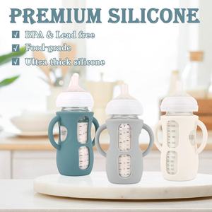 Fundas de Silicona Personalizadas con <span class=keywords><strong>Asas</strong></span> para Biberones de Vidrio <span class=keywords><strong>Avent</strong></span> Natural - Product Image 6