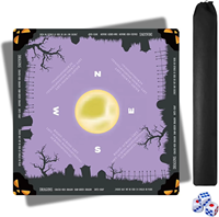 Tapis de table de mahjong moderne en caoutchouc OEM, anti-bruit, antidérapant, option de couleur personnalisée, tapis de poker domestique
