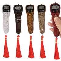Compteur numérique LED en plastique pour Tasbih musulman avec piles, 10 couleurs, compteur de perles Tasbeeh portatif