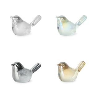 High Quality Nature Original Healing Crystal Crafts Souvenir With Modern Cute Cartoon Bird Tea Pet Hand Decoration for Women Men