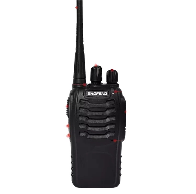 Baofeng BF-888S Communication Device Black English  Handheld VHF UHF 2 Pcs Two Way Radio Walkie Talkie