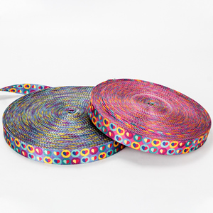 カスタム10/25mm防水ストラップ、カラフルな柄のプリント入りポリエステルナイロン製プリントウェビング - Product Image 2