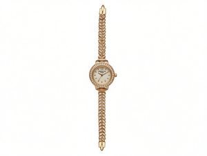 Orologio da Donna Placcato Oro con Quadrante Luminoso e Cinturino in Lega, Accessorio di Moda - Product Image 1