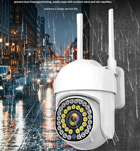 5G WiFi Panoramic Camera, Outdoor Waterproof Ball Camera, 1080P HD Home Security Camera, Mobile Monitoring Two-Way Audio
