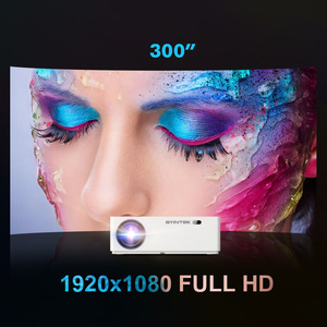 Projecteur LED Full HD vidéo WIFI domestique portable Byintek K20 Smart Android LCD 1080P 9 ans OEM, projecteur de plafond pour <span class=keywords><strong>smartphone</strong></span> - Product Image 3