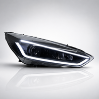 Conjunto de Faros LED BK para Ford Focus 2015-2018, Proyector DRL, Señal de Giro Secuencial, Actualización Plug and Play