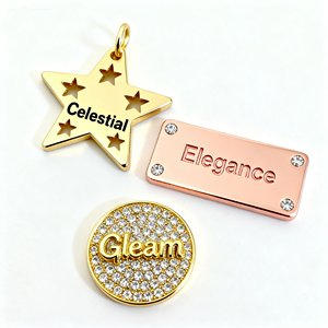 Étiquettes de bijoux de marque à breloques personnalisées avec <span class=keywords><strong>logo</strong></span> Collier pendentif personnalisé Bijoux en argent sterling 925 <span class=keywords><strong>logo</strong></span> Étiquettes de prix pour bijoux - Product Image 1