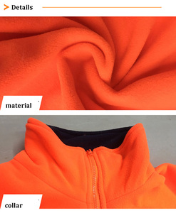 Veste <span class=keywords><strong>polaire</strong></span> réfléchissante d'hiver personnalisée, chaude et douce, <span class=keywords><strong>avec</strong></span> bandes réfléchissantes haute visibilité, coupe-vent - Product Image 5