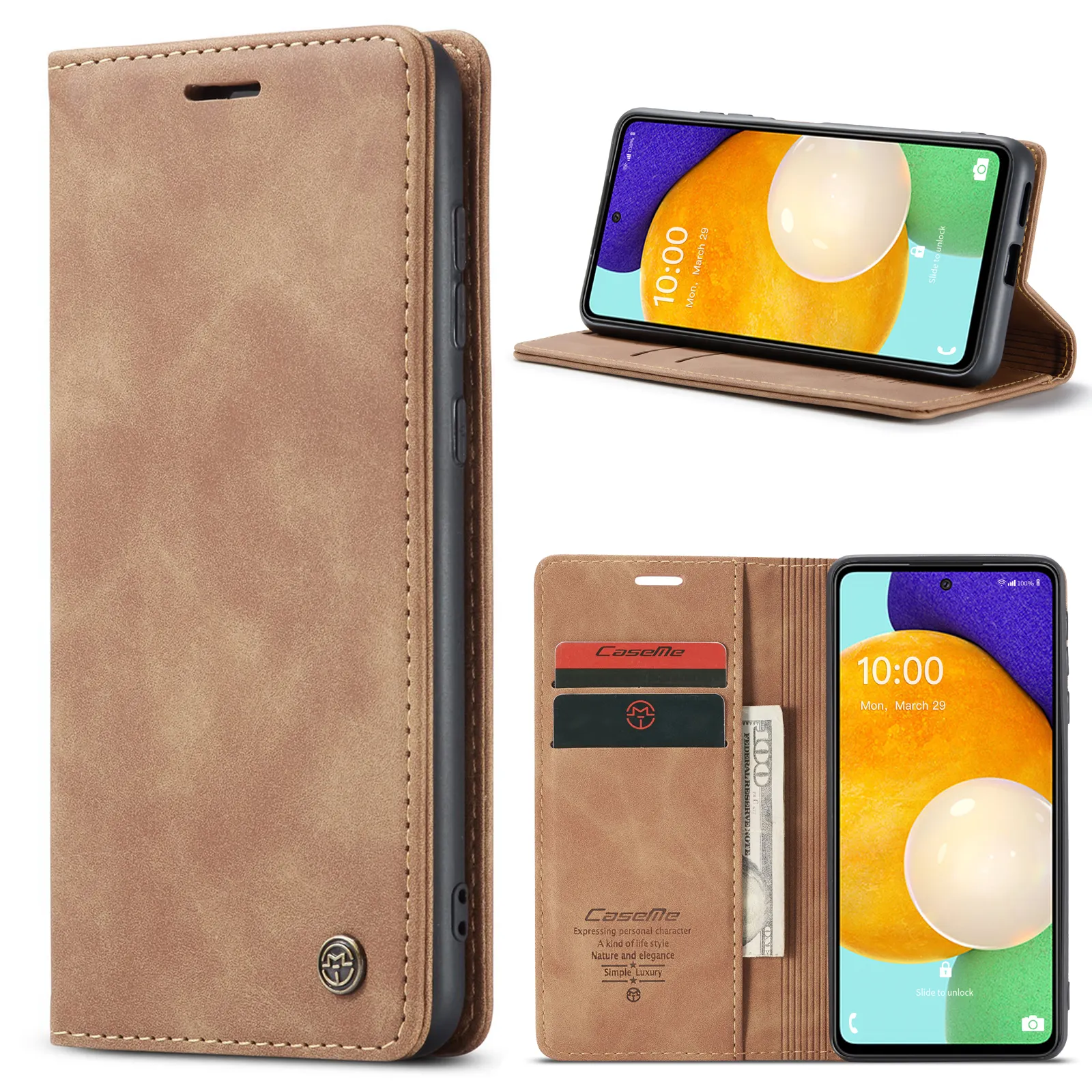 CaseMe Magnetic Card Stand Wallet Cover Flip Leather Case for Huawei Mate 40 30 20 Pro P50 P40 P30 Nova Phone Leather Case