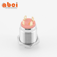 Sakelar On Off Tombol Tekan 12Mm Sesaat 1 Tanpa Sakelar dengan Simbol Daya 6V12V