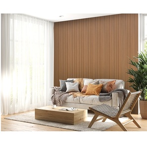 Paneles Decorativos Acanalados de Estilo Madera MDF de 18 mm, Revestimiento de Pared Interior de Primera Calidad para Arquitectura y Espacios de Diseño - Product Image 3