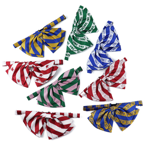 <span class=keywords><strong>Pajarita</strong></span> de poliéster con rayas para hermandades, uniforme universitario, vida griega, eventos en el campus, para mujer - Product Image 2