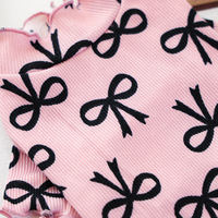 PETCIRCLE Polyester huisdierkleding voor kleine honden puppy's schattig herfst/winter hartprint strik casual stijl voor Valentijnsdag
