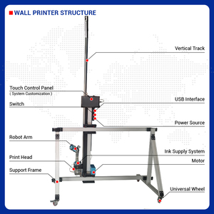Tốc độ cao UV phun tường máy in sàn tường máy in 2 trong 1 tường và sàn máy in máy - Product Image 2