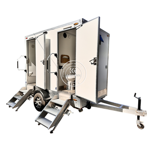 Baño Portátil Móvil de Fibra de Vidrio para Exteriores, Fabricación China 2025, Remolque de Baños Portátiles - Product Image 4