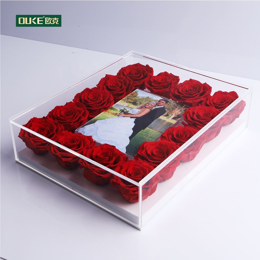 Marco personalizado caja de flores